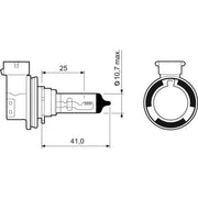 Valeo H11 Bulb Cardboard (Life X2) 032525 032525