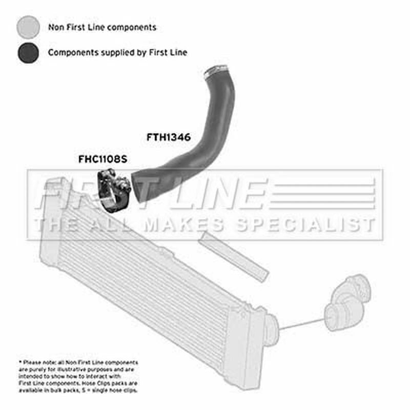 First Line Intercooler Turbo Charge Air Hose FTH1346