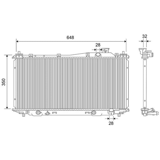 Valeo Engine Radiator 701766