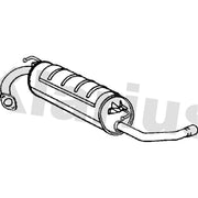 Klarius Box With Tail Pipe Rear TY600E