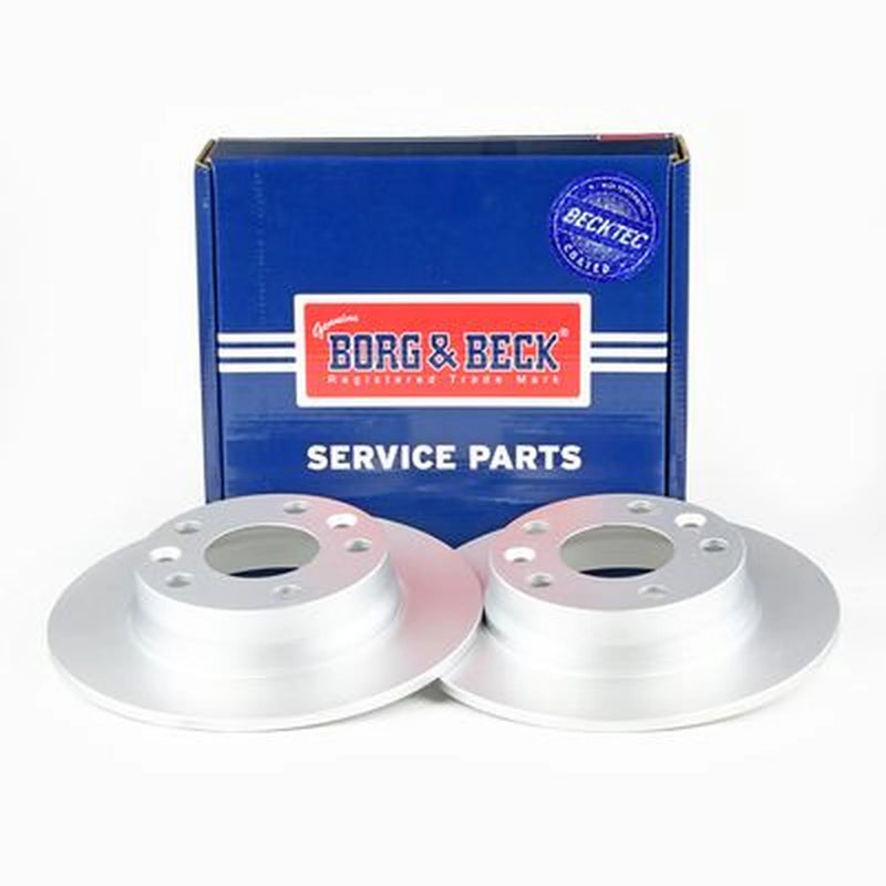 Borg & Beck 2 x Solid Rear Brake Discs BBD5635