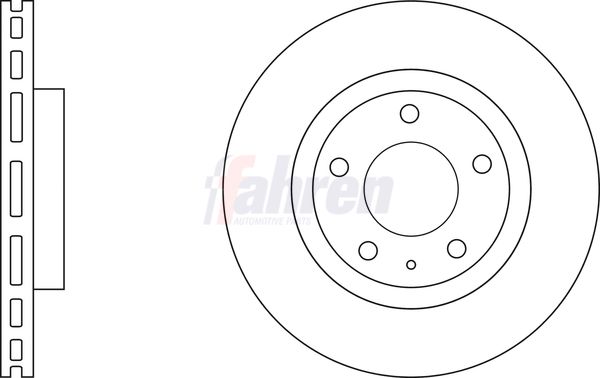 Fahren Brake Disc Set Vented