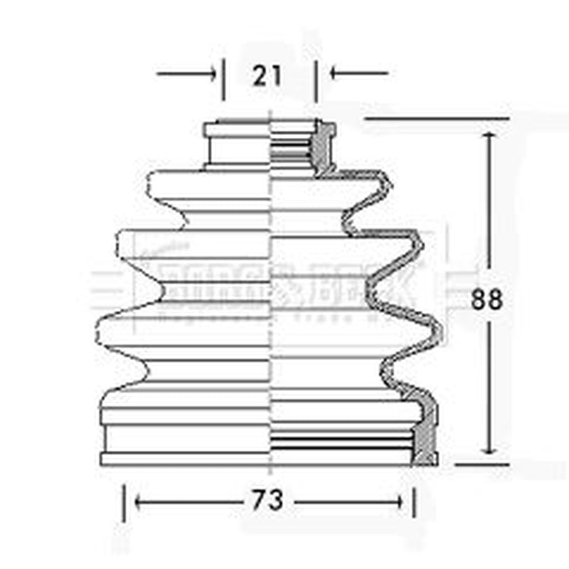 Borg & Beck Drive Shaft Bellow Kit Front Left BCB2247