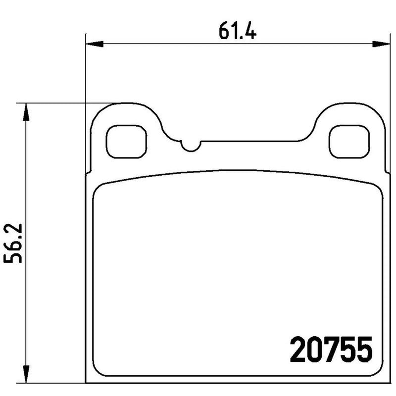 Brembo 4 x Rear Brake Pad Set P86002