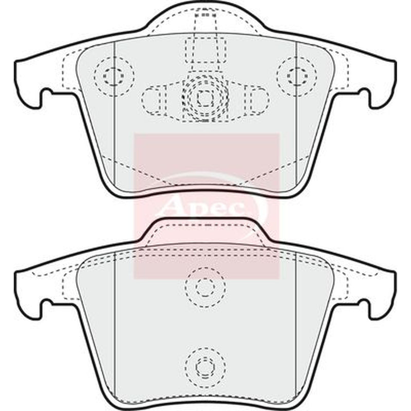 Apec Rear Brake Pad Set PAD1339