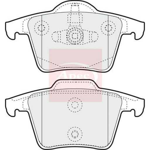 Apec Rear Brake Pad Set PAD1339