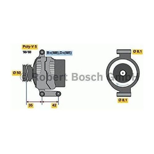 Bosch Reman Alternator 4180 0986041800 Bosch  - Town Parts