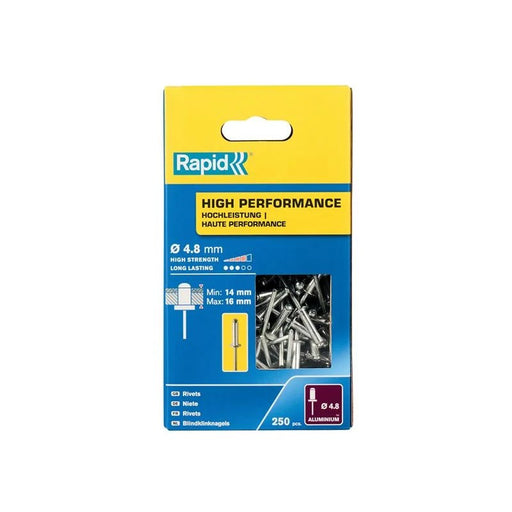 Rapid High Performance Rivets 4.8 x 20mm (Box 250) - 5001439