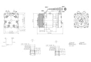 Hella 8FK 366 200-001 Compressor, air conditioning