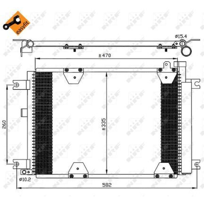 NRF Air Conditioning Condenser 35580