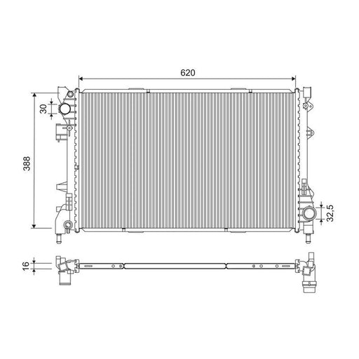 Valeo Engine Radiator 701325