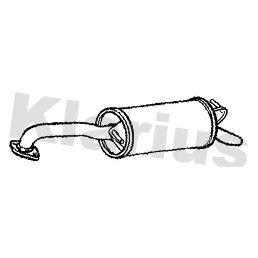 Klarius Box With Tail Pipe Rear TY783K