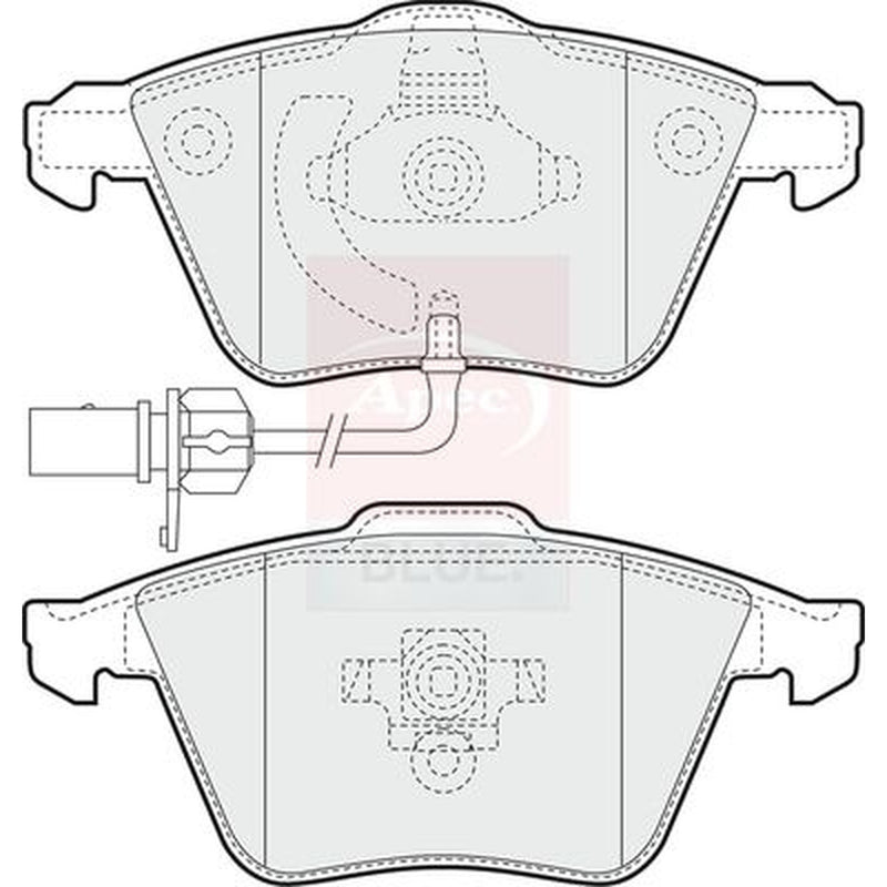 Apec Front Brake Pad Set PD3317