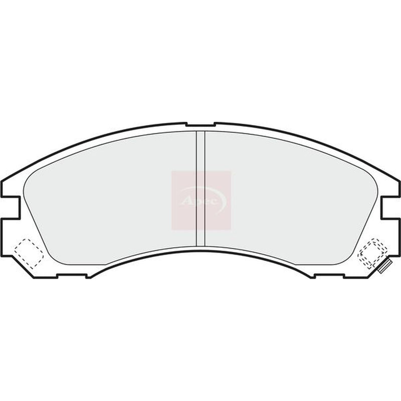 Apec Front Brake Pad Set PAD1091