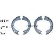 Textar Parking Brake Shoe Set 91080900