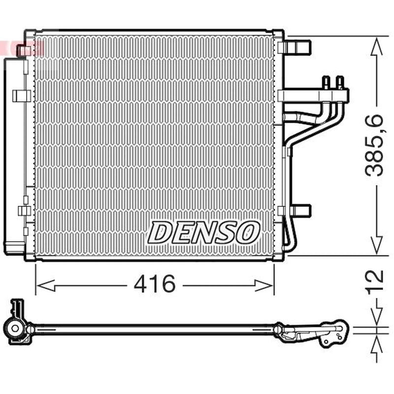 Denso Air Conditioning Condenser DCN43012