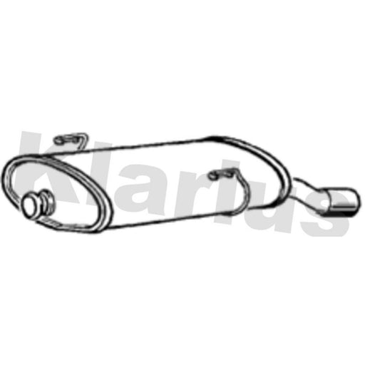 Klarius Box With Tail Pipe Rear PG571H