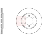 Apec 2 x Vented Front Brake Discs DSK2071