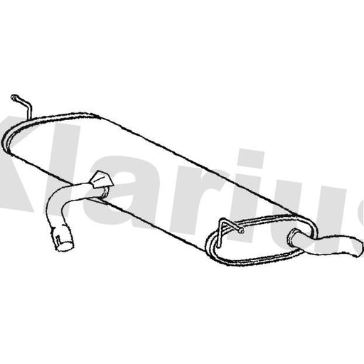 Klarius Box With Tail Pipe Rear SE252B