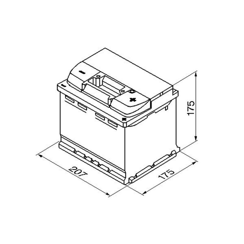 Bosch Batteries Battery 12V 52Ah 520A 0 092 S50 010