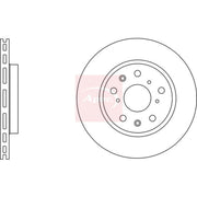 Apec 2 x Vented Front Brake Discs DSK2744