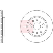 Apec 2 x Vented Front Brake Discs DSK2744