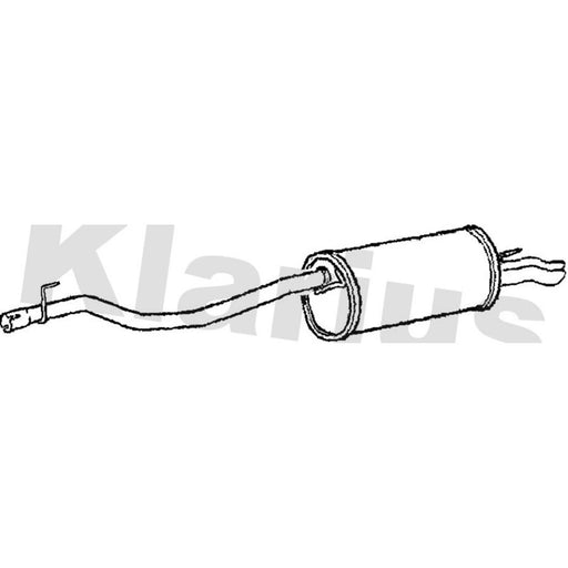 Klarius Box With Tail Pipe Rear VW633E