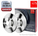 APEC Front & Rear Axle Brake Discs Set & Pads Braking Fits Jeep Grand Cherokee Brand - Town Parts