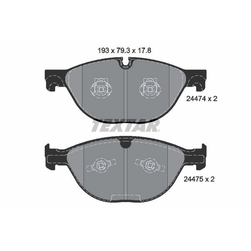 Textar Front Brake Pad Set 2447401