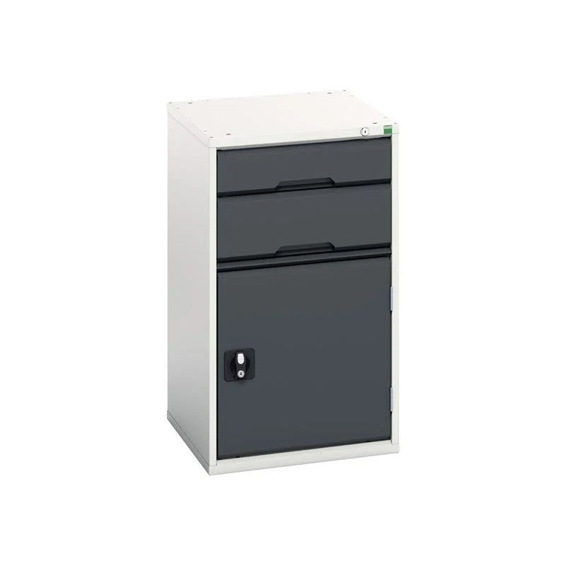 Bott Verso 2 Drawer + Cupboard 900 x Anthracite Grey 525-1050mm