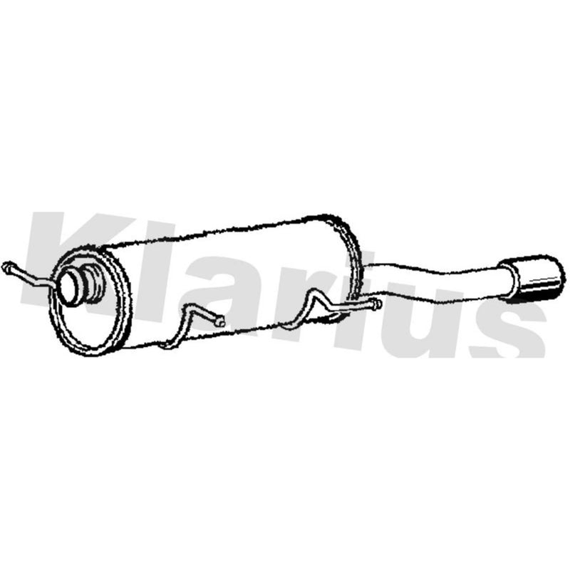 Klarius Box With Tail Pipe Rear PG743E