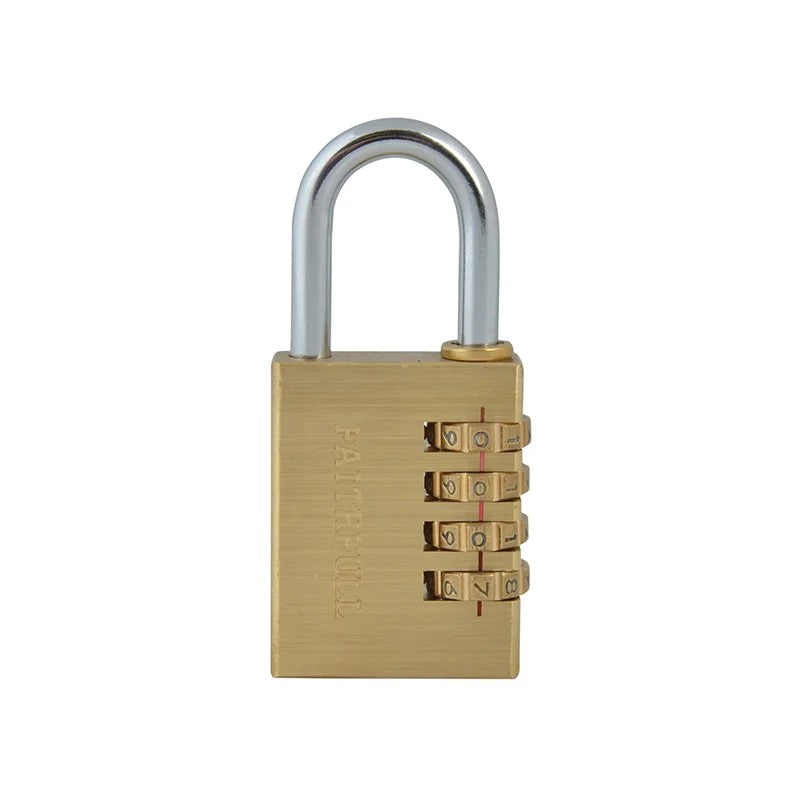 Faithfull Brass Combination Padlock 20-38mm