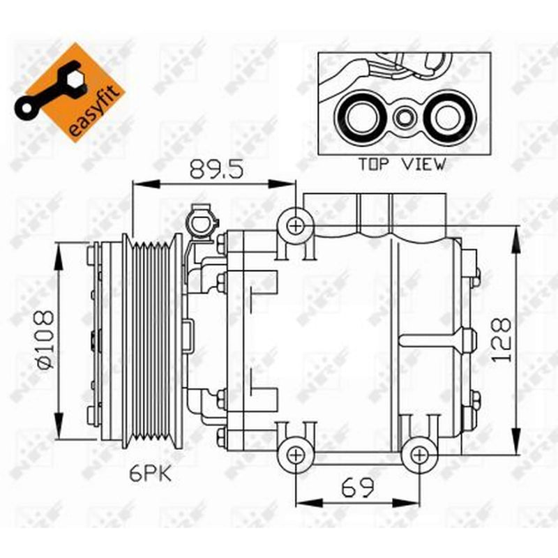 NRF Air Conditioning Compressor 32248