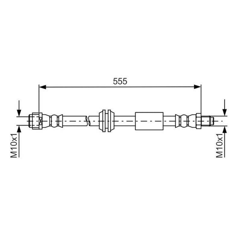 Bosch Brake Hydraulic Hose Line Front 1 987 481 751