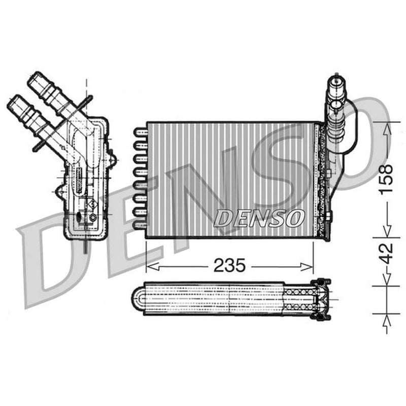 Denso Heater Matrix Core Heat Exchanger DRR23001