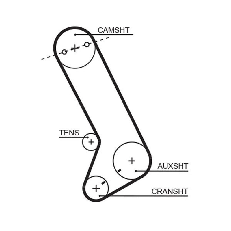 Gates Timing Belt Cambelt 126 Teeth T132
