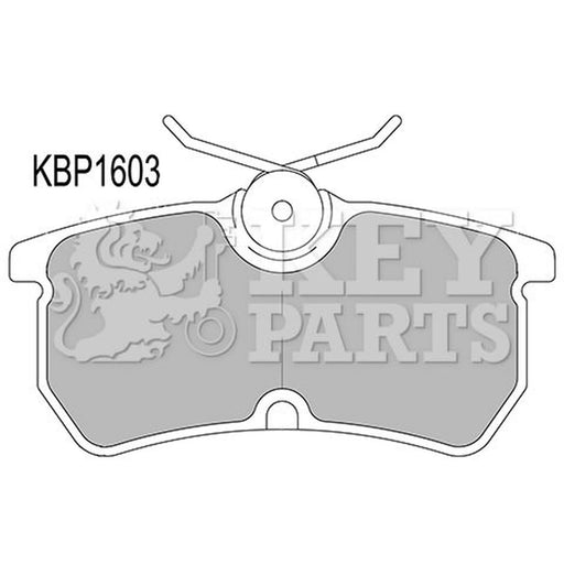 Key Parts 4 x Rear Brake Pad Set KBP1603