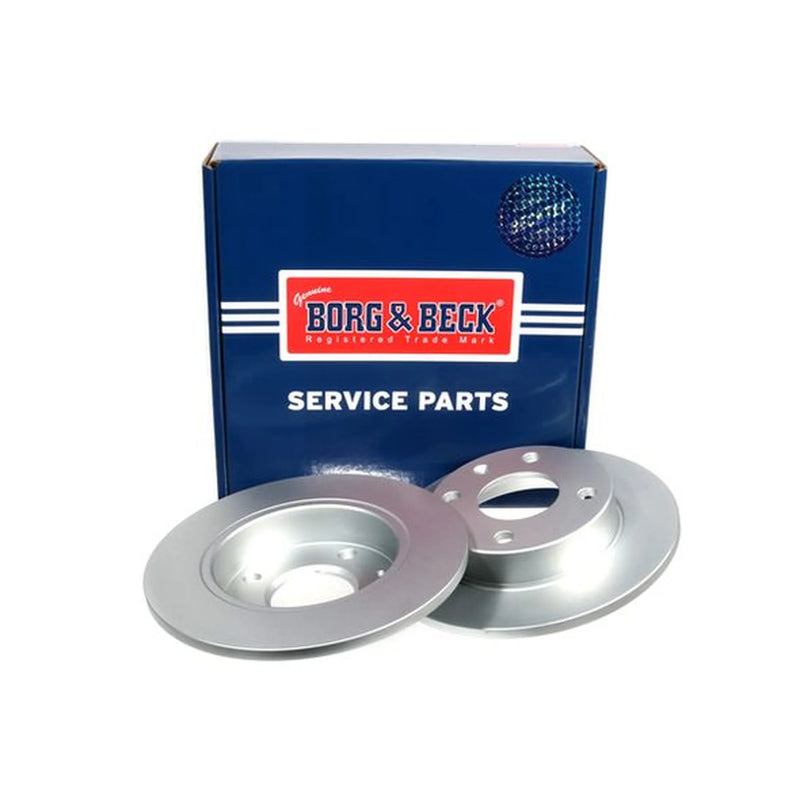Borg & Beck 2 x Solid Front Brake Discs BBD4016