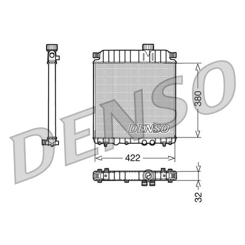 Denso Engine Radiator DRM07031