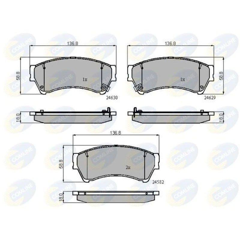 Comline 4 x Front Brake Pad Set CBP31787