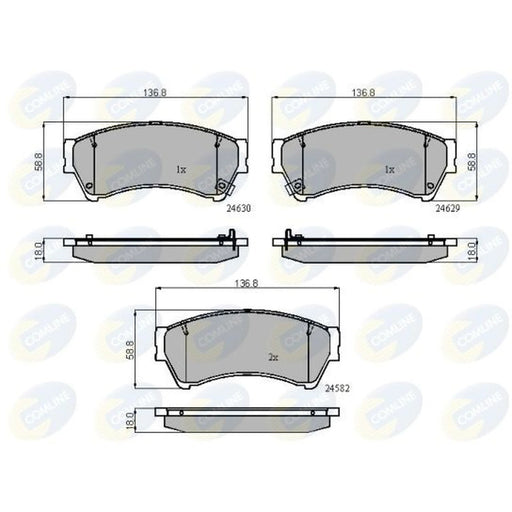 Comline 4 x Front Brake Pad Set CBP31787