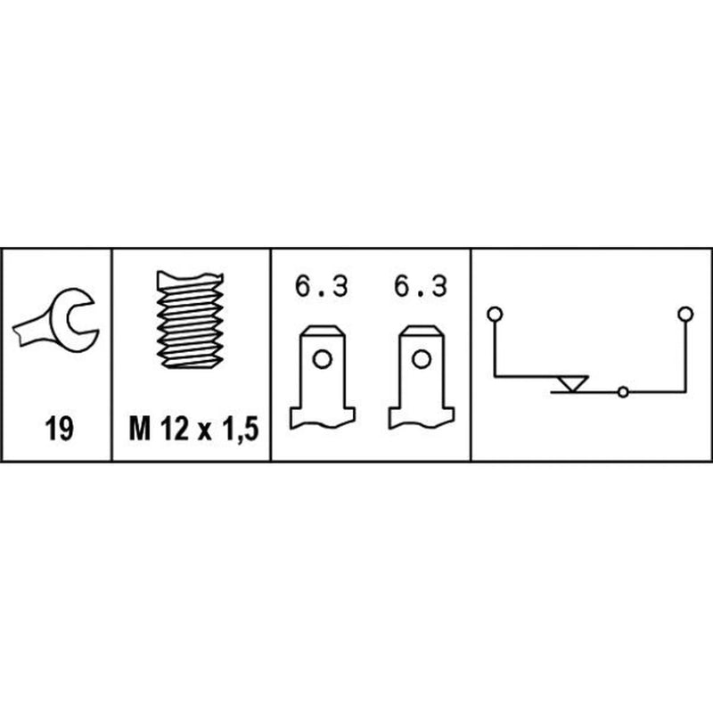 Hella Brake Light Switch 6DF 007 361-001