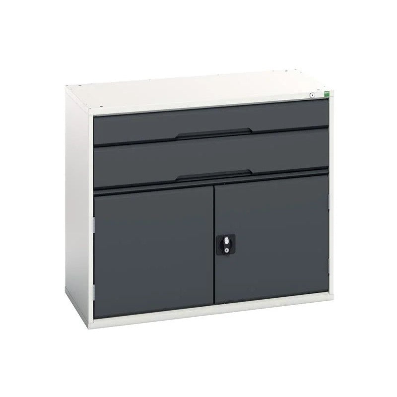 Bott Verso 2 Drawer + Cupboard 900 x Anthracite Grey 525-1050mm
