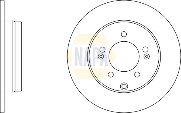 NAPA Front Vented & Rear Vented Brake Discs & Pads fits HYUNDAI KIA