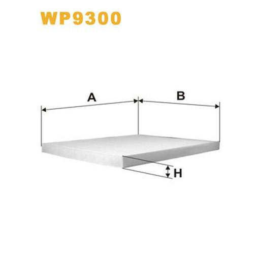 WIX Cabin Air Filter (Pollen Filter) WP9300
