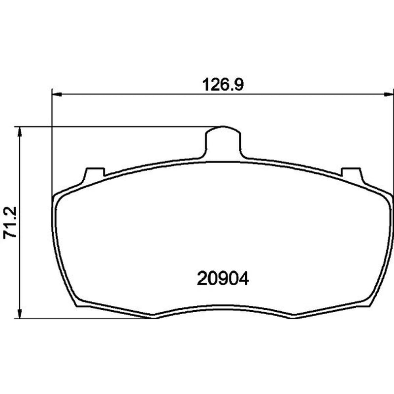 Mintex Front Brake Pad Set MLB69