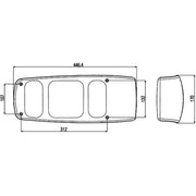Hella Tail Light / Lamp PY21W Right 2VP 007 502-121