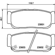 Mintex Rear Brake Pad Set MDB2338