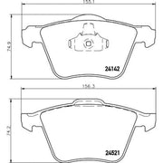 DON Front Brake Pad Set PCP1377