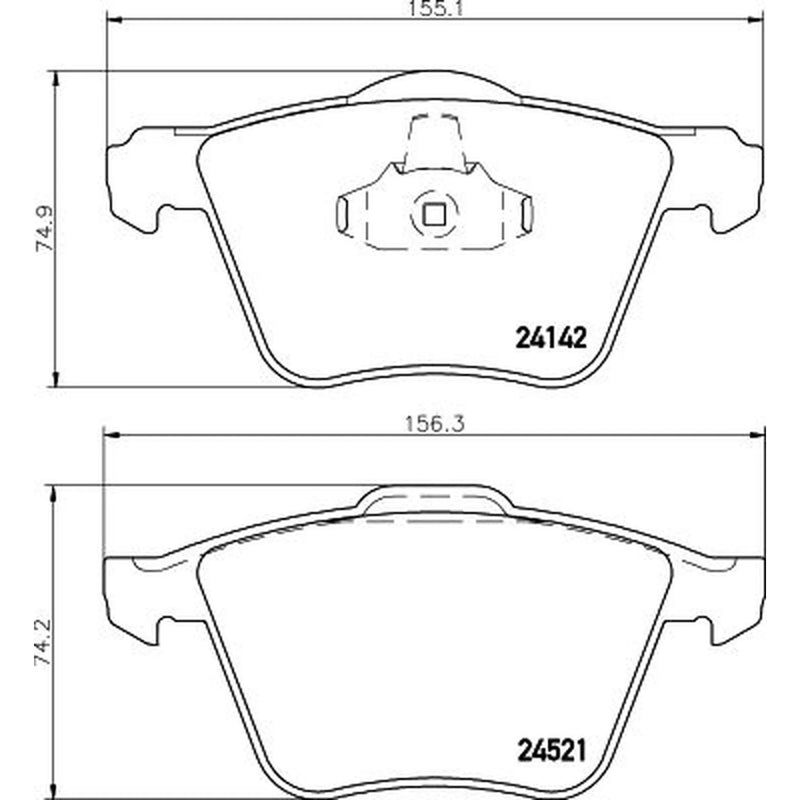 Mintex Front Brake Pad Set MDB2849